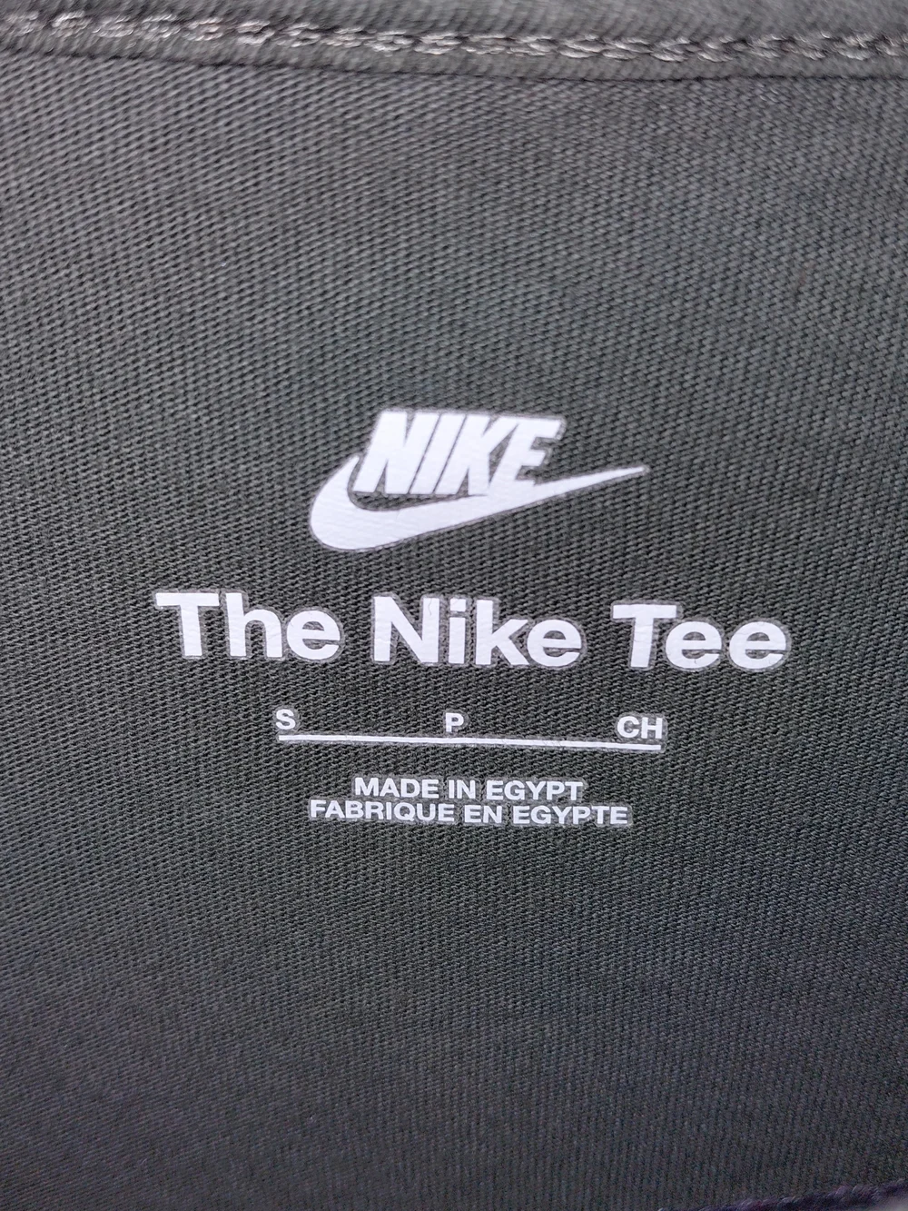 Nike Olive Green Long Sleeve Shirt with White Logo #2213